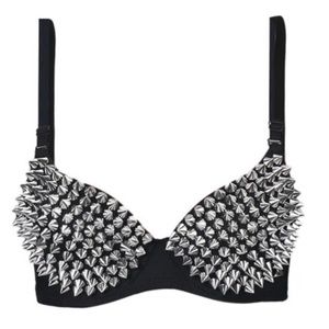 34B Spike Goth Rock SteamPunk Bra Costume Mad Max